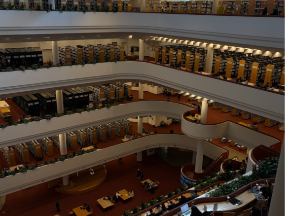 Interior of the Toronto Public Reference Library.