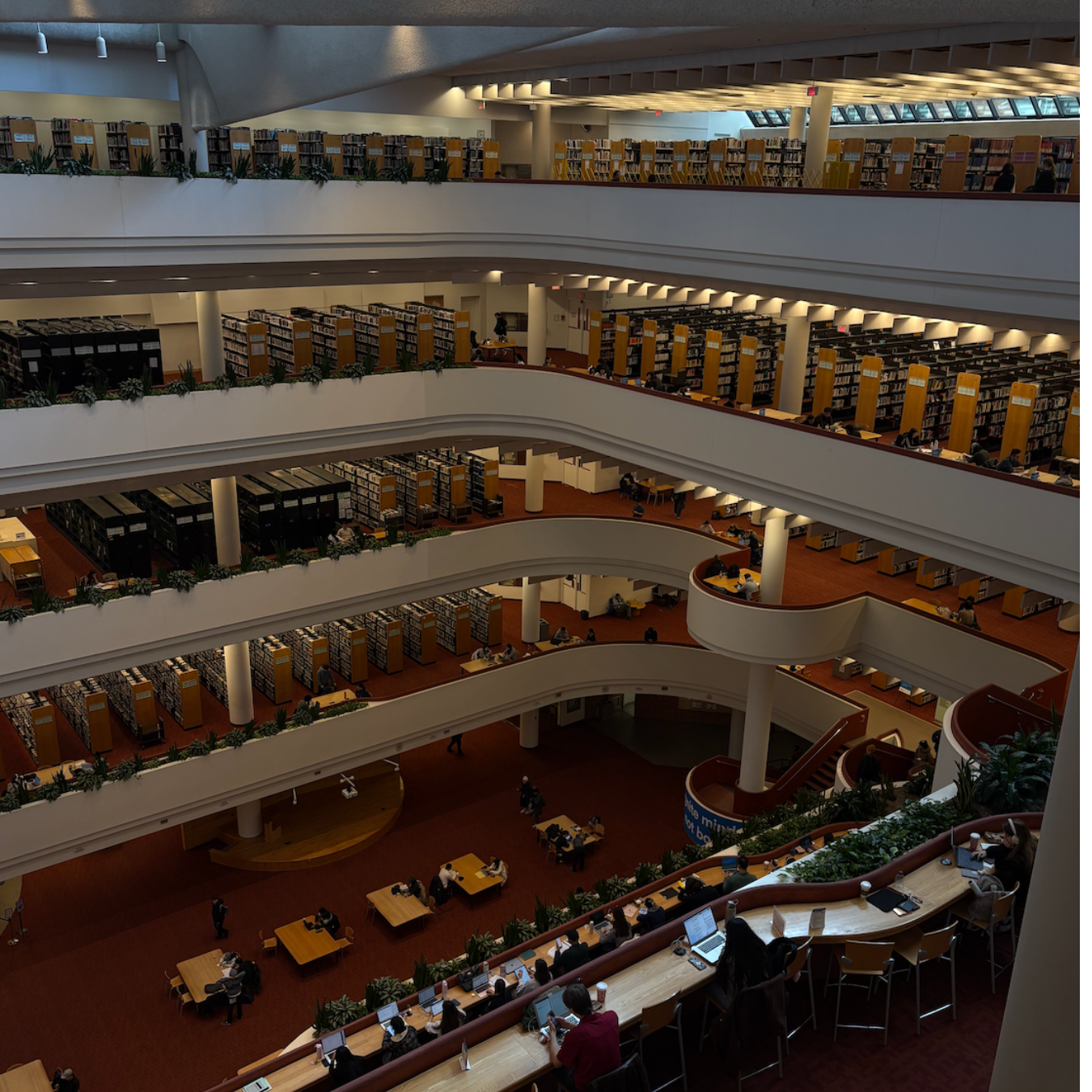 Interior of the Toronto Public Reference Library.